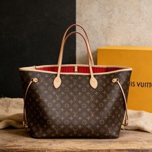 Louis Vuitton Neverfull Red Lining Bag